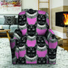 Black Cat Gothic Recliner Cover-grizzshop