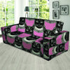 Black Cat Gothic Sofa Cover-grizzshop