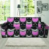 Black Cat Gothic Sofa Cover-grizzshop
