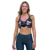 Black Cat Gothic Sports Bra-grizzshop