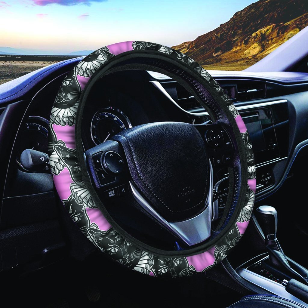 Cheshire cat deals steering wheel cover