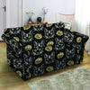 Black Cat Gothic Witch Loveseat Cover-grizzshop