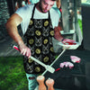 Black Cat Gothic Witch Men's Apron-grizzshop