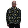 Black Cat Gothic Witch Men's Bomber Jacket-grizzshop