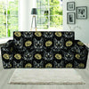 Black Cat Gothic Witch Sofa Cover-grizzshop