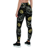 Black Cat Gothic Witch Women's Leggings-grizzshop