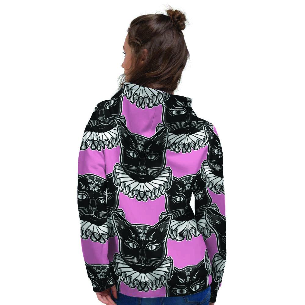 Black Cat Gothic Women's Hoodie-grizzshop