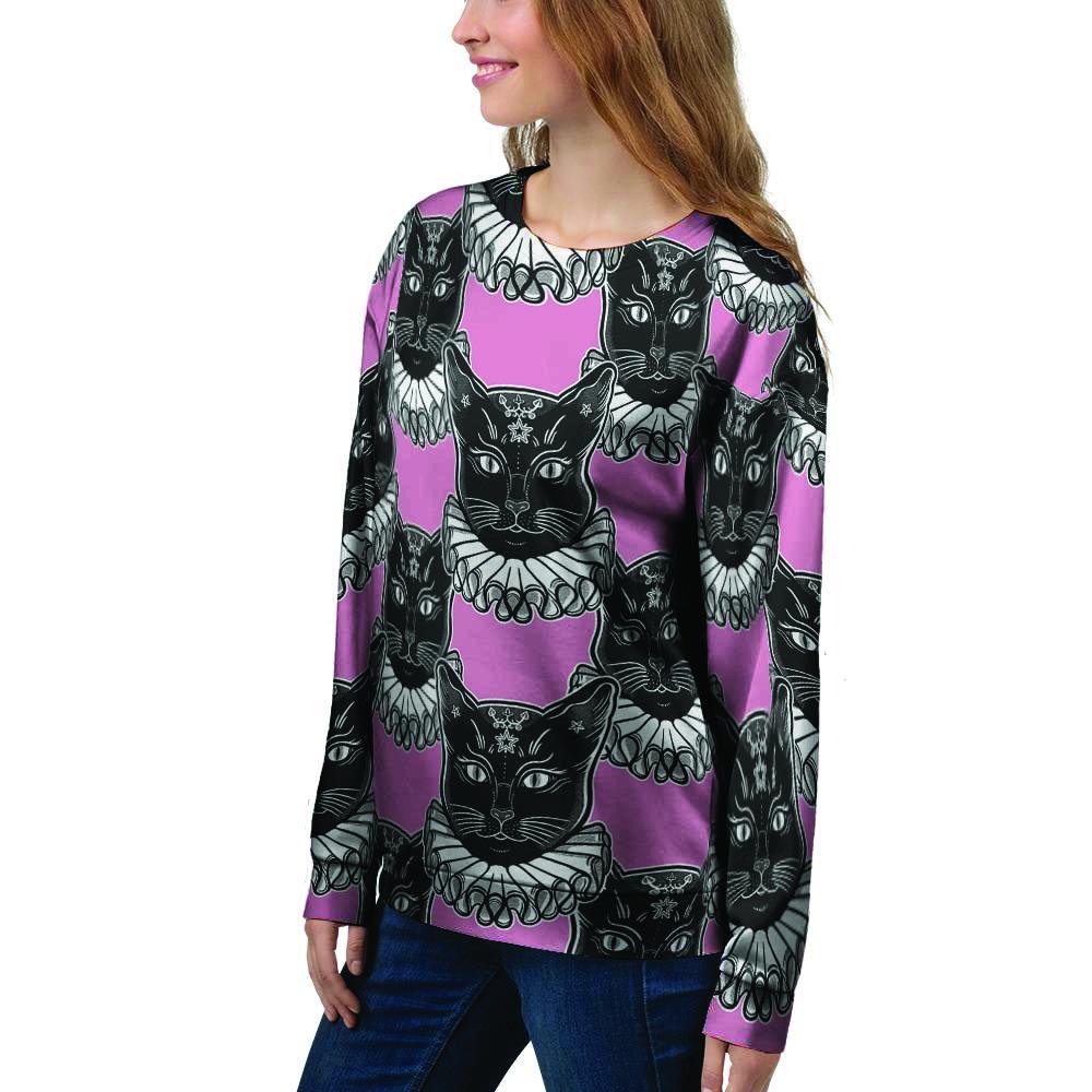 Black Cat Gothic Women's Sweatshirt-grizzshop