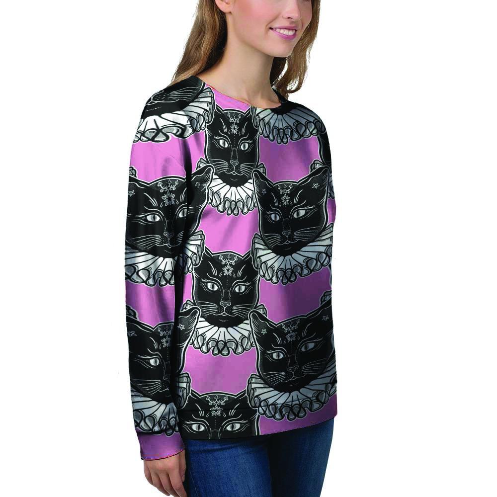 Black Cat Gothic Women's Sweatshirt-grizzshop