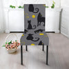 Black Cat Knit Pattern Print Chair Cover-grizzshop