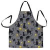 Black Cat Knit Pattern Print Men's Apron-grizzshop