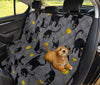 Black Cat Knit Pattern Print Pet Car Seat Cover-grizzshop