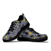 Black Cat Knit Pattern Print Sneaker Shoes For Men Women-grizzshop