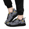 Black Cat Knit Pattern Print Sneaker Shoes For Men Women-grizzshop