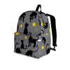 Black Cat Knit Print Backpack-grizzshop