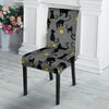 Black Cat Knit Print Chair Cover-grizzshop