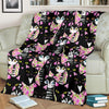 Black Cat Pattern Print Blanket-grizzshop