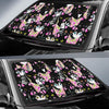 Black Cat Pattern Print Car Sun Shade-grizzshop