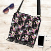 Black Cat Pattern Print Crossbody bags-grizzshop