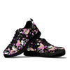 Black Cat Pattern Print Sneaker Shoes For Men Women-grizzshop