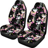 Black Cat Pattern Print Universal Fit Car Seat Covers-grizzshop