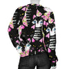 Black Cat Pattern Print Women's Sweatshirt-grizzshop