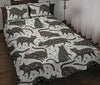 Load image into Gallery viewer, Black Cat Print Pattern Bed Set Quilt-grizzshop