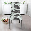 Black Cat Print Pattern Chair Cover-grizzshop