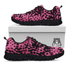 Black Cheetah And Hot Purple Print Black Sneaker-grizzshop