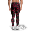 Black Chili Pepper Print Pattern Men's Leggings-grizzshop