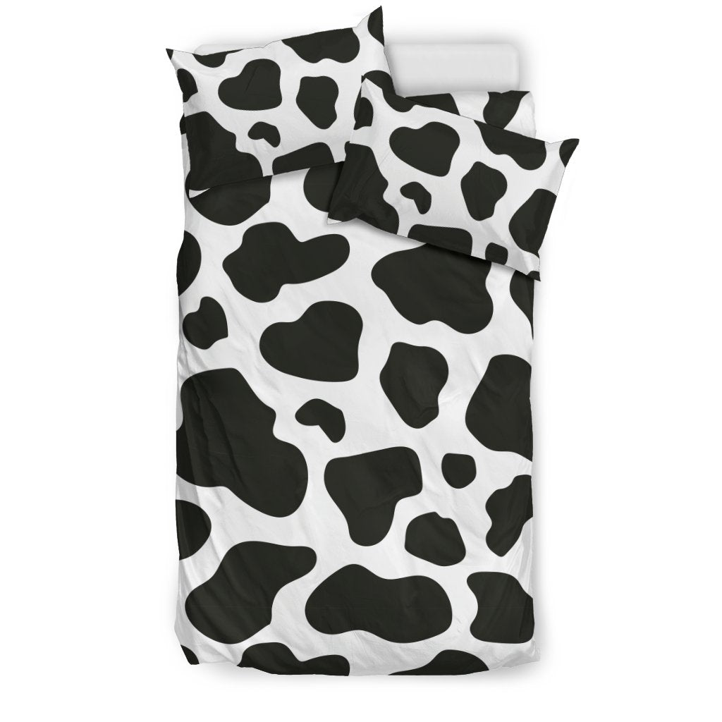 Black Cow Pattern Print' Duvet Cover Bedding Set-grizzshop