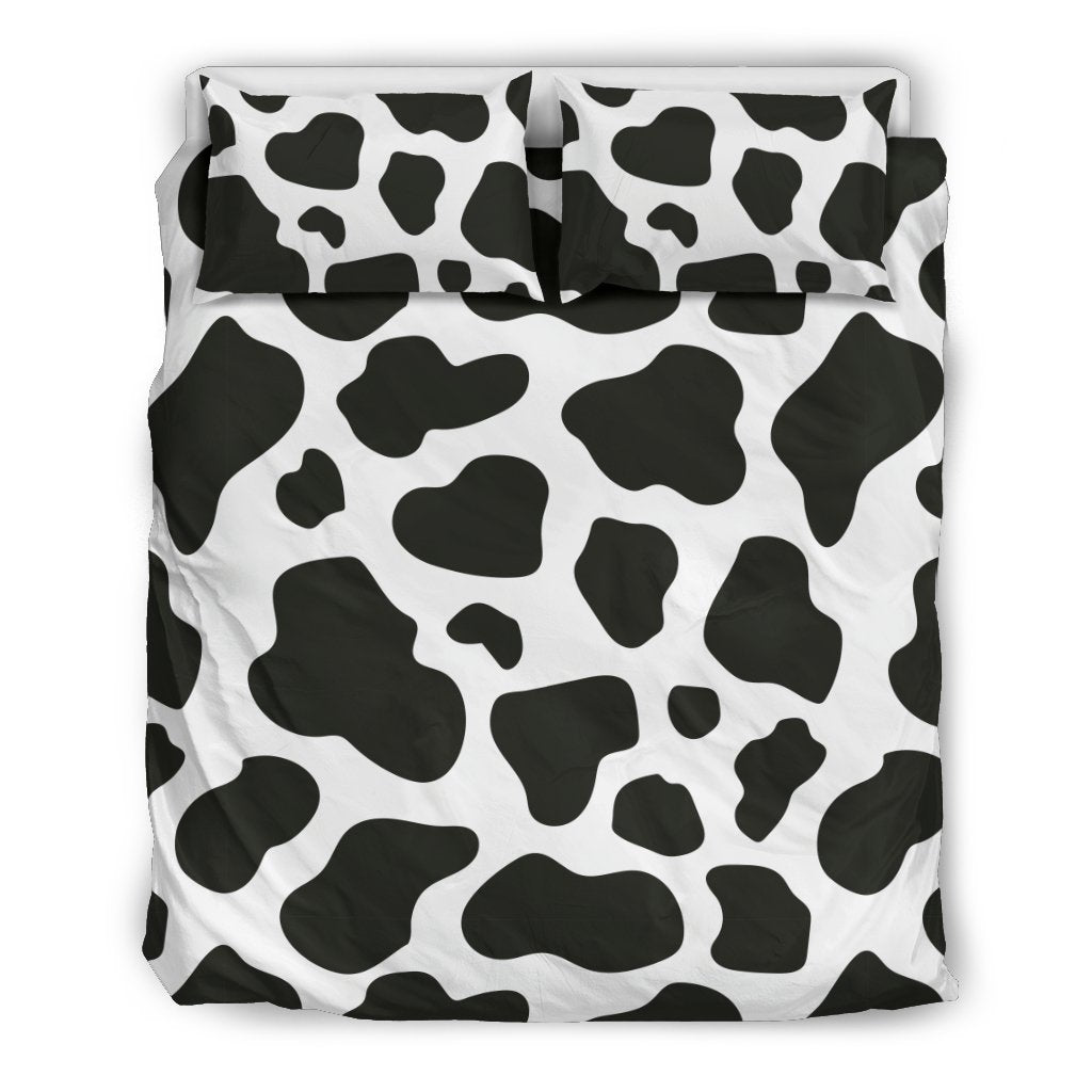 Black Cow Pattern Print' Duvet Cover Bedding Set-grizzshop