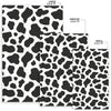 Black Cow Pattern Print Floor Mat-grizzshop