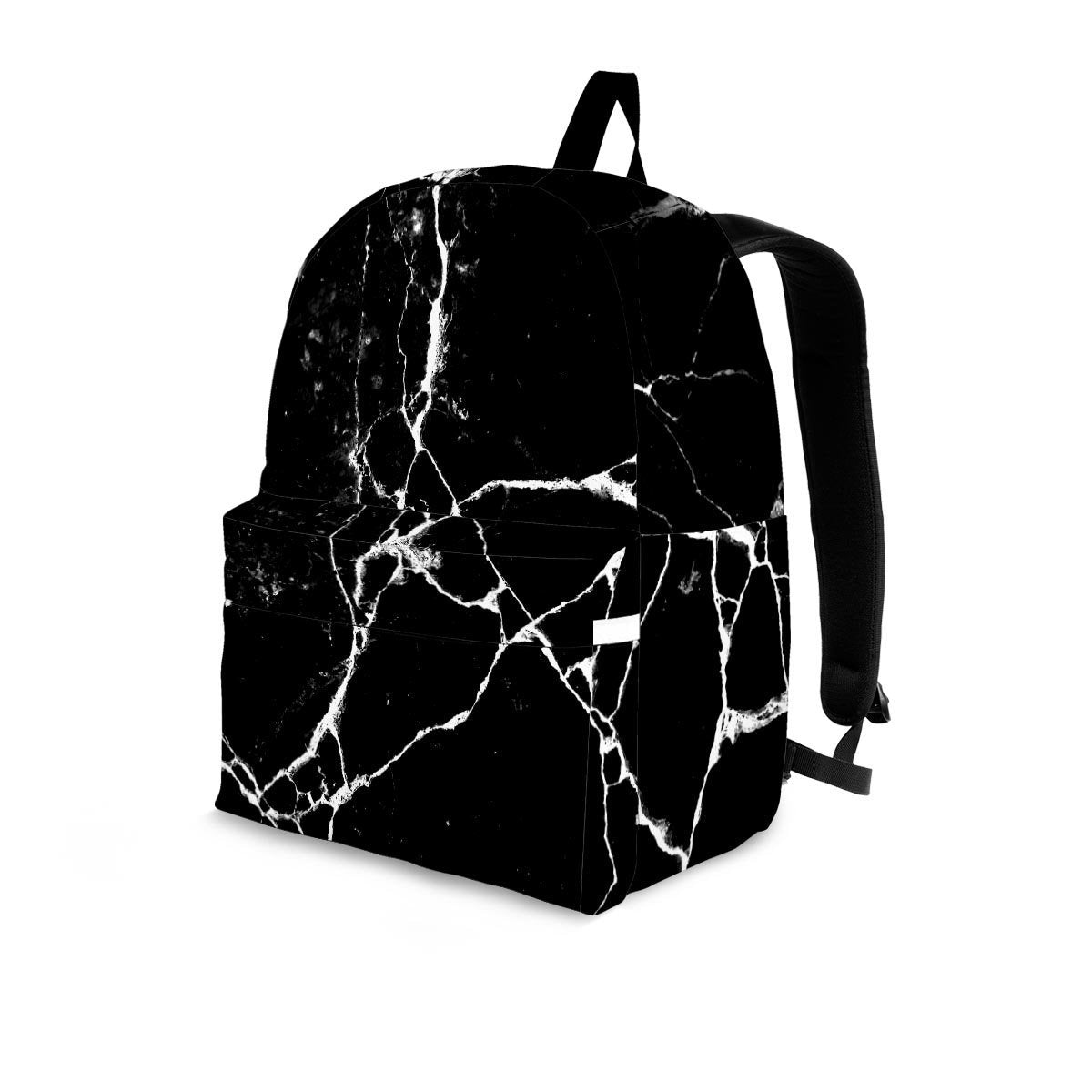 Black Cracked Marble Backpack-grizzshop