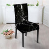 Black Cracked Marble Chair Cover-grizzshop