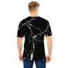 Black Cracked Marble Men T Shirt-grizzshop