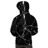 Black Cracked Marble Men's Hoodie-grizzshop