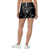 Black Cracked Marble Mini Skirt-grizzshop