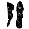 Black Cracked Marble Muay Thai Shin Guard-grizzshop