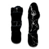 Black Cracked Marble Muay Thai Shin Guard-grizzshop