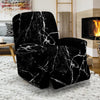 Black Cracked Marble Recliner Cover-grizzshop