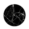 Black Cracked Marble Round Rug-grizzshop