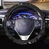 Black Cracked Marble Steering Wheel Cover-grizzshop