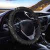 Black Cracked Marble Steering Wheel Cover-grizzshop