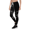 Black Cracked Marble Women's Leggings-grizzshop