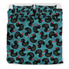 Black Duck Mallard Pattern Print Duvet Cover Bedding Set-grizzshop