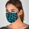 Black Duck Mallard Pattern Print Face Mask-grizzshop