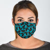 Black Duck Mallard Pattern Print Face Mask-grizzshop