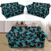 Black Duck Mallard Pattern Print Loveseat Cover-grizzshop