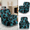 Black Duck Mallard Pattern Print Recliner Cover-grizzshop